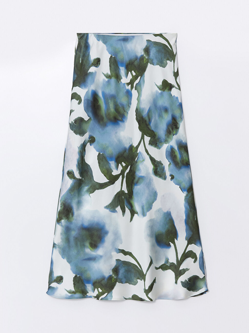 Mavi Dar Fit Desenli Kadın Etek-9