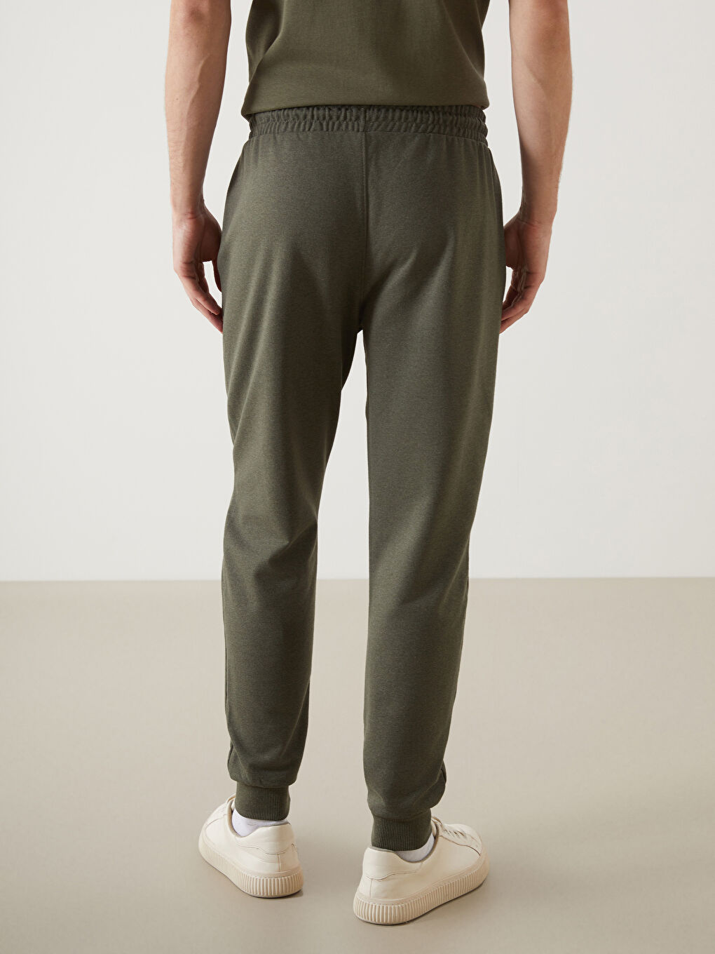 Haki Standart Kalıp Erkek Jogger Eşofman Altı-3