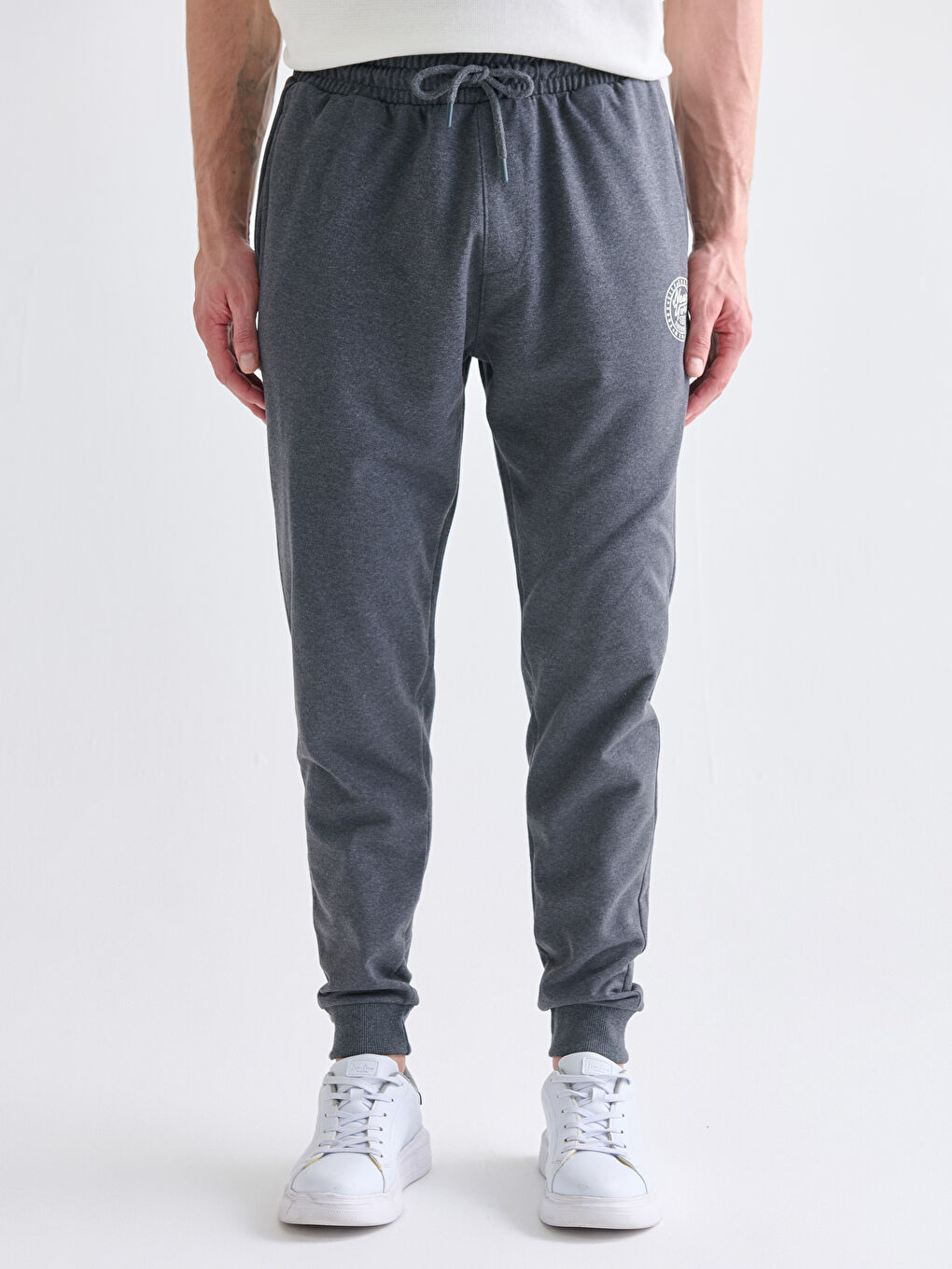 Gri Standart Kalıp Erkek Jogger Eşofman Altı-1