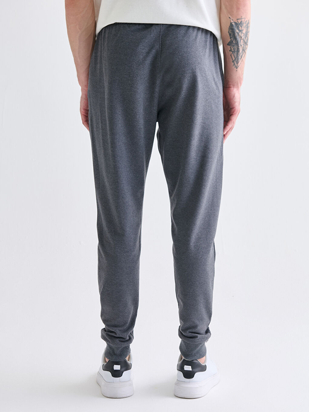 Gri Standart Kalıp Erkek Jogger Eşofman Altı-3