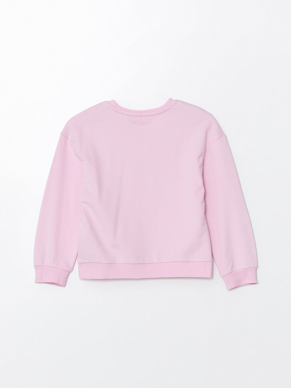 LCW Kids Pembe Leylak Bisiklet Yaka Barbie Baskılı Uzun Kollu Kız Çocuk Sweatshirt - 2