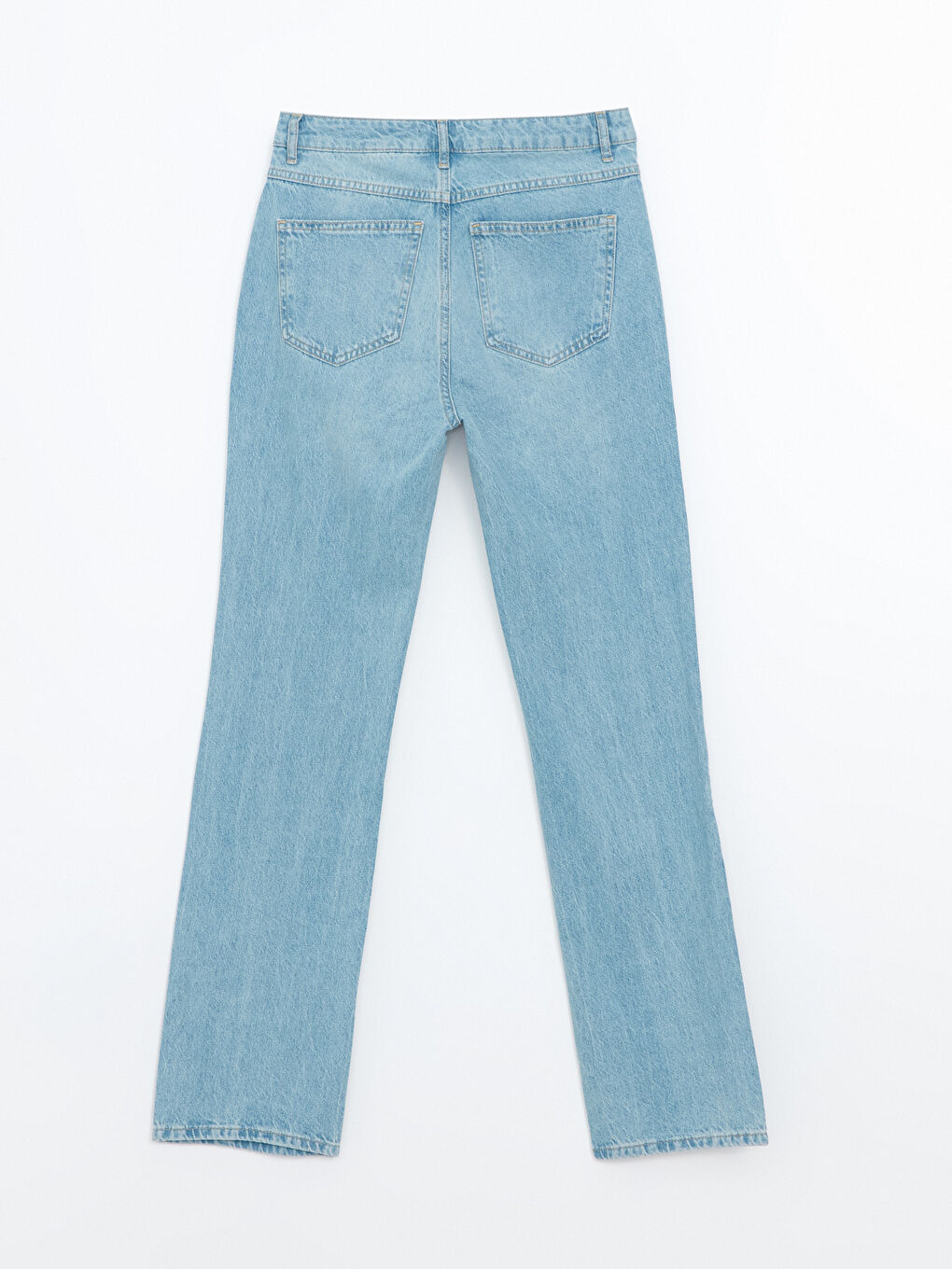 LCW Modest Orta İndigo Rodeo Straight Fit Kadın Jean Pantolon - 5