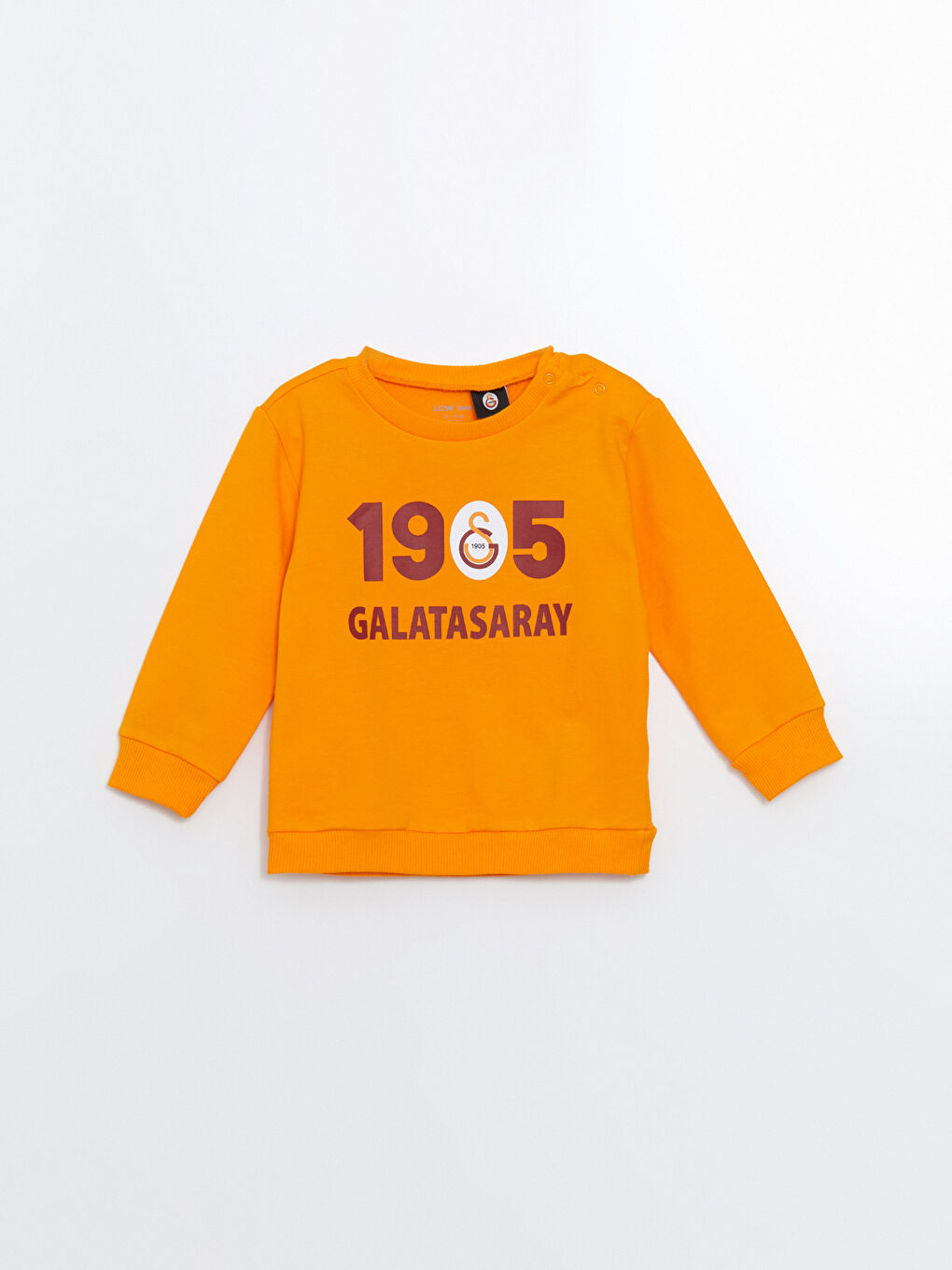 Turuncu Galatasaray Baskılı Erkek Bebek Sweatshirt