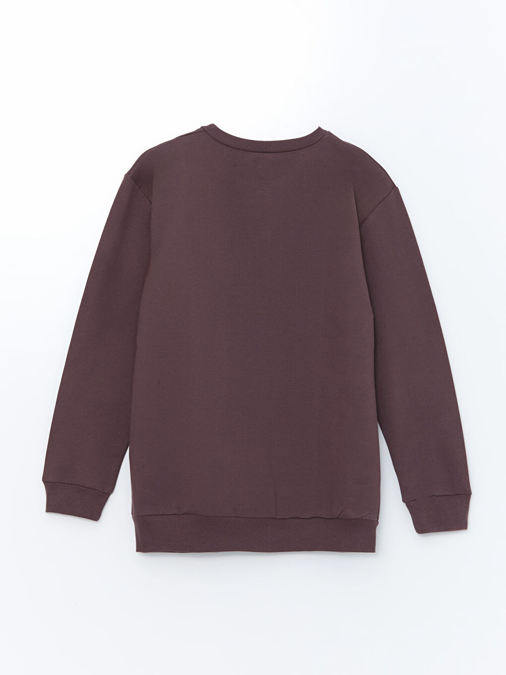 LCW Kids Bordo Bisiklet Yaka Erkek Çocuk Sweatshirt - 1