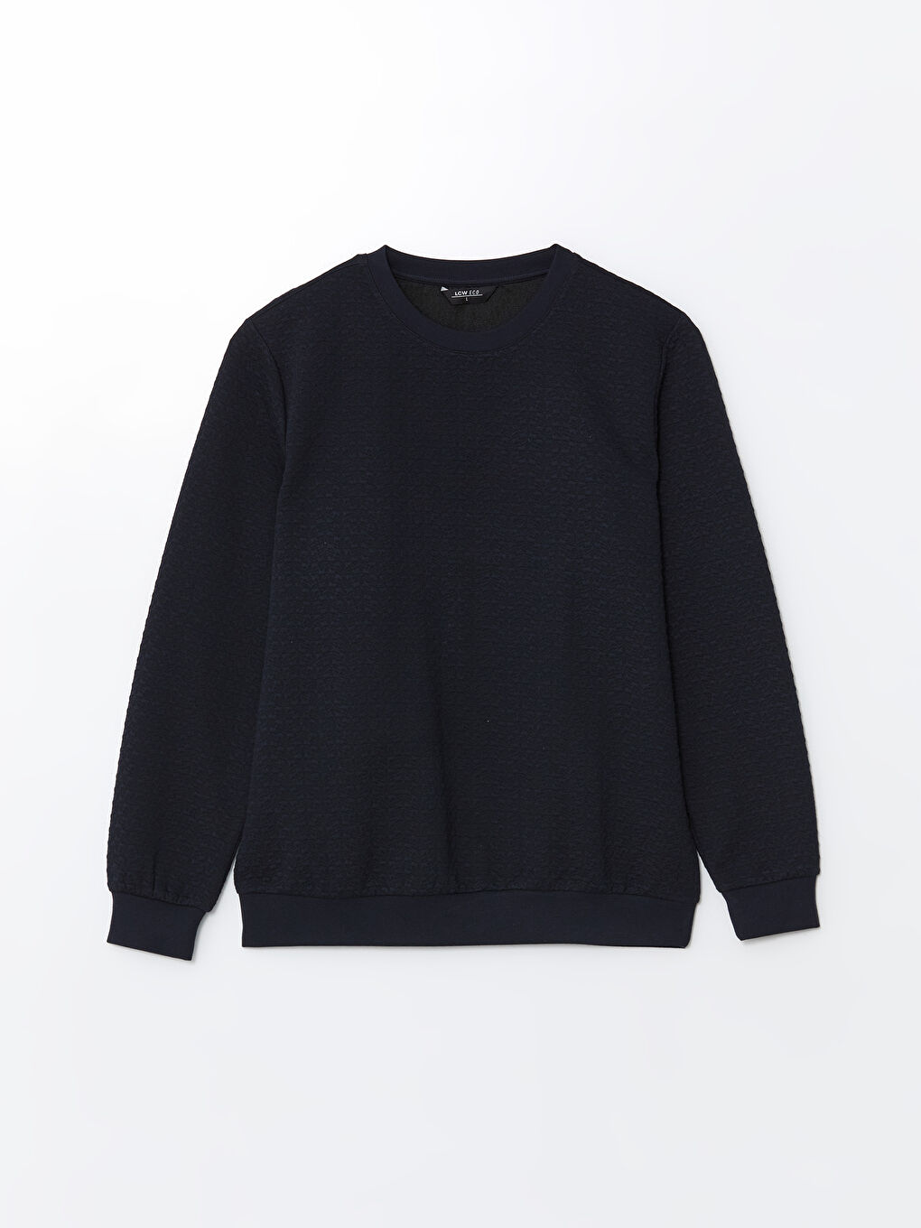 LCW ECO Lacivert Bisiklet Yaka Uzun Kollu Erkek Sweatshirt - 4