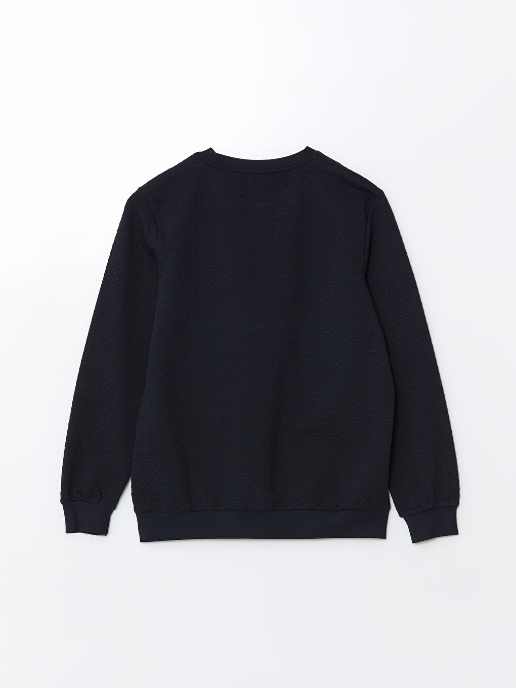 LCW ECO Lacivert Bisiklet Yaka Uzun Kollu Erkek Sweatshirt - 5