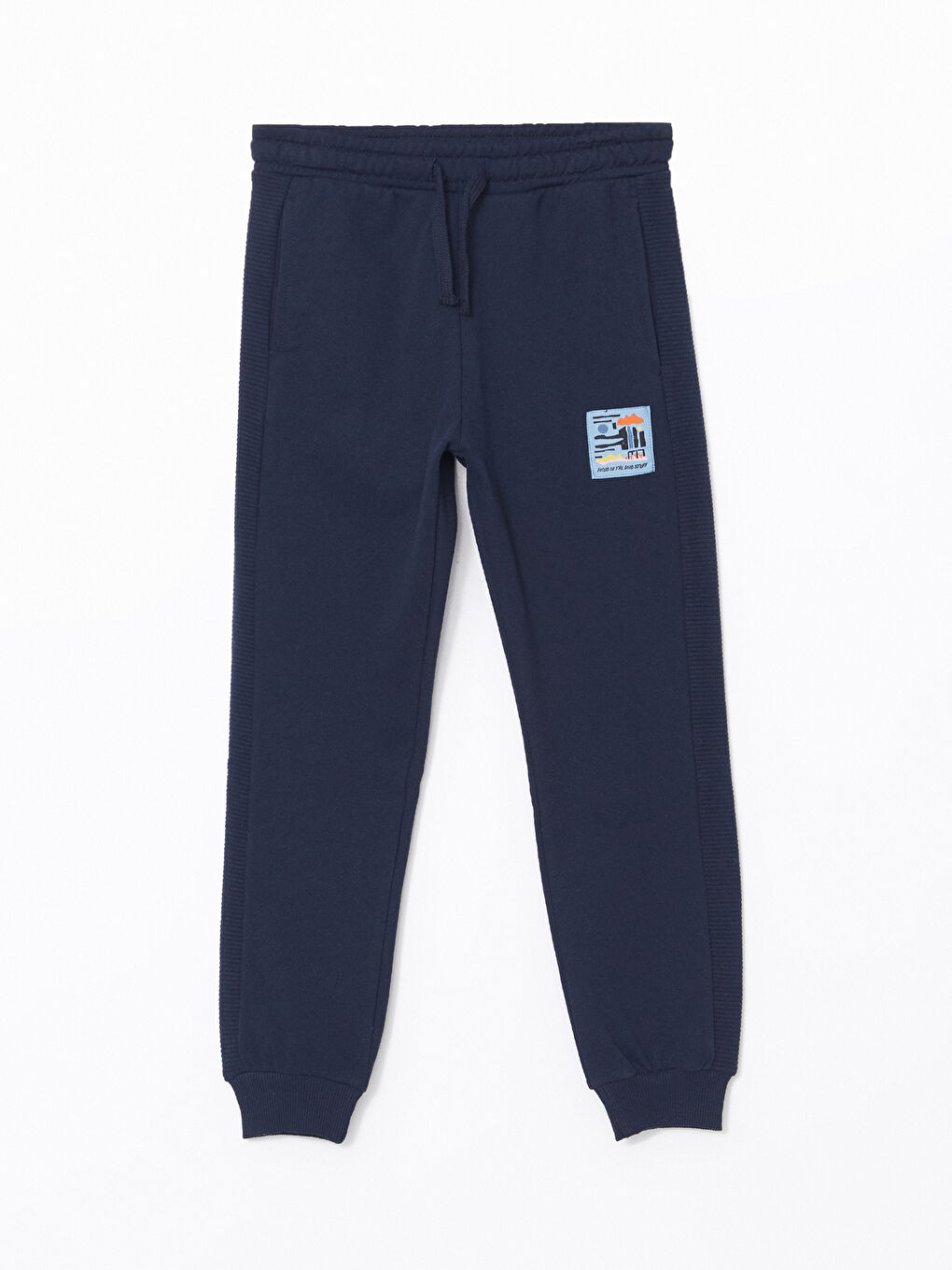 Lacivert Beli Lastikli Erkek Çocuk Jogger Eşofman Altı