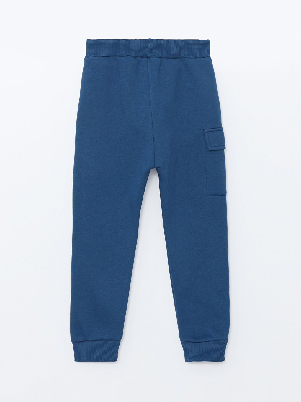 İndigo Beli Lastikli Kalın Basic Erkek Çocuk Jogger Eşofman Altı-1