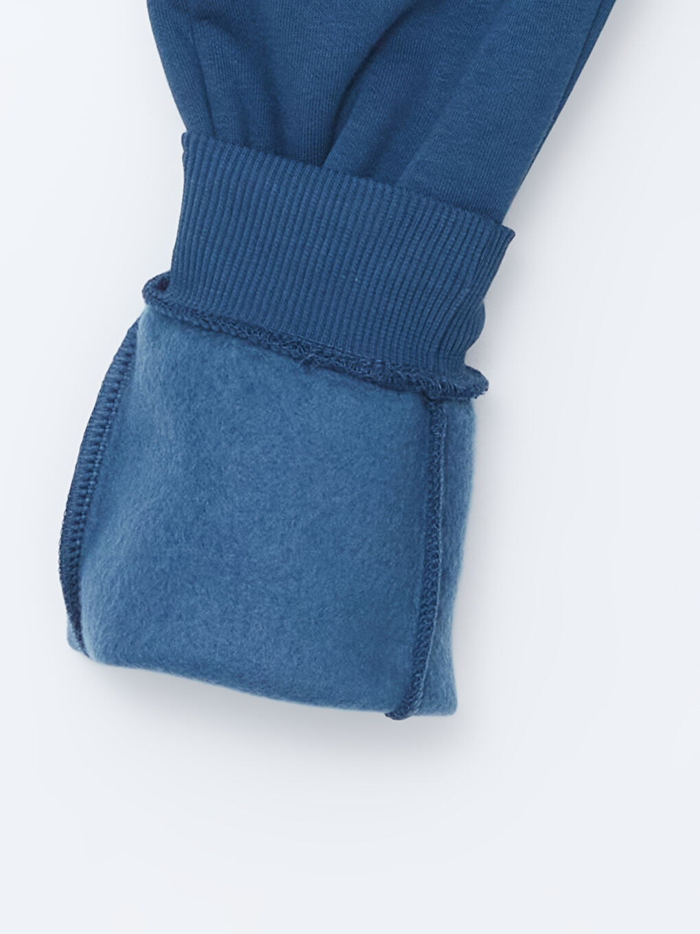 İndigo Beli Lastikli Kalın Basic Erkek Çocuk Jogger Eşofman Altı-2