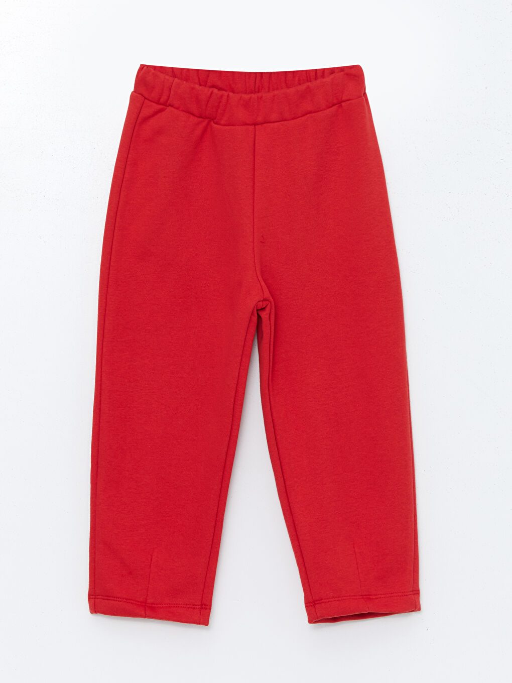 Kırmızı Beli Lastikli Kız Çocuk Jogger Eşofman Altı