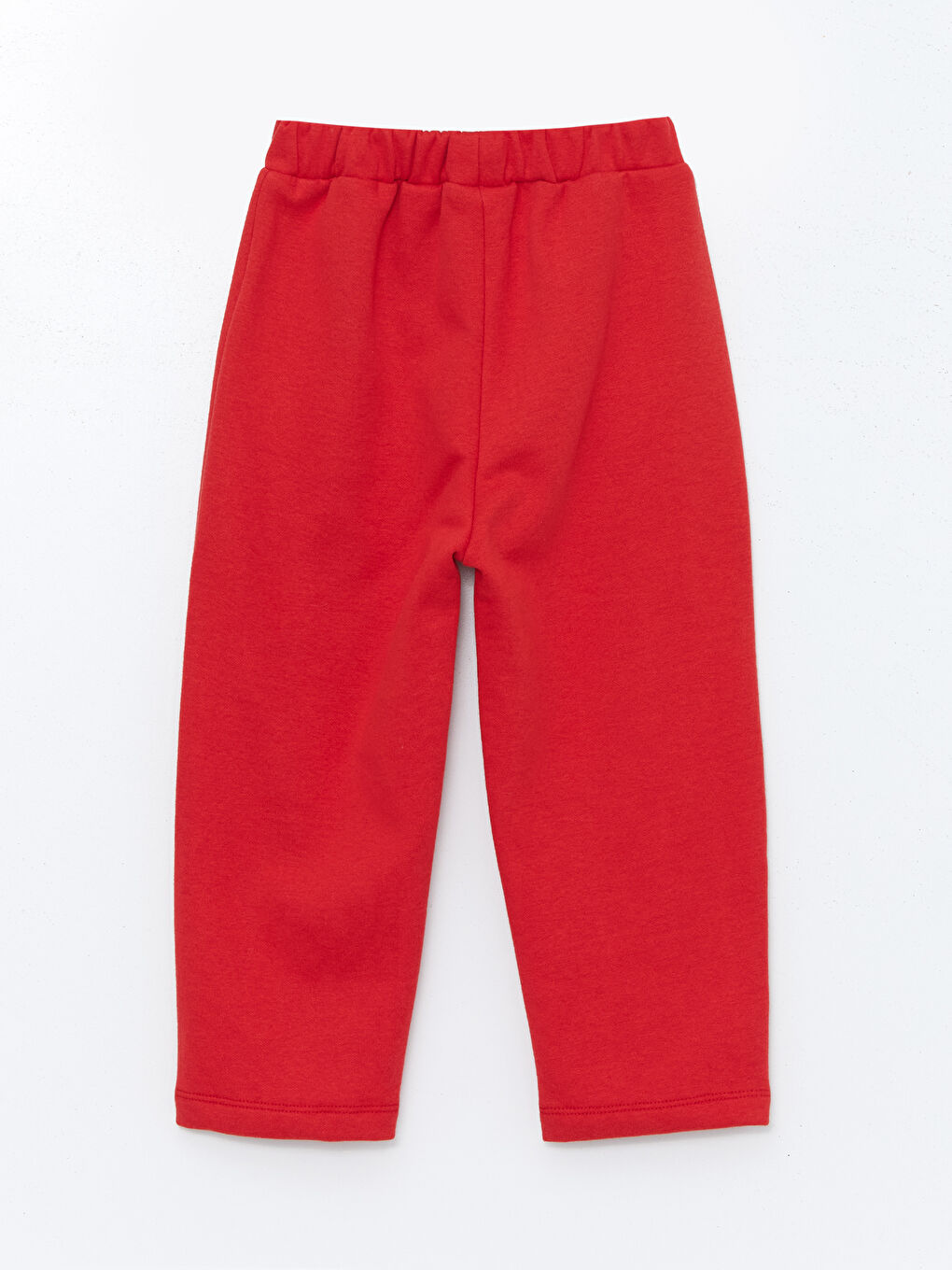 Kırmızı Beli Lastikli Kız Çocuk Jogger Eşofman Altı-1