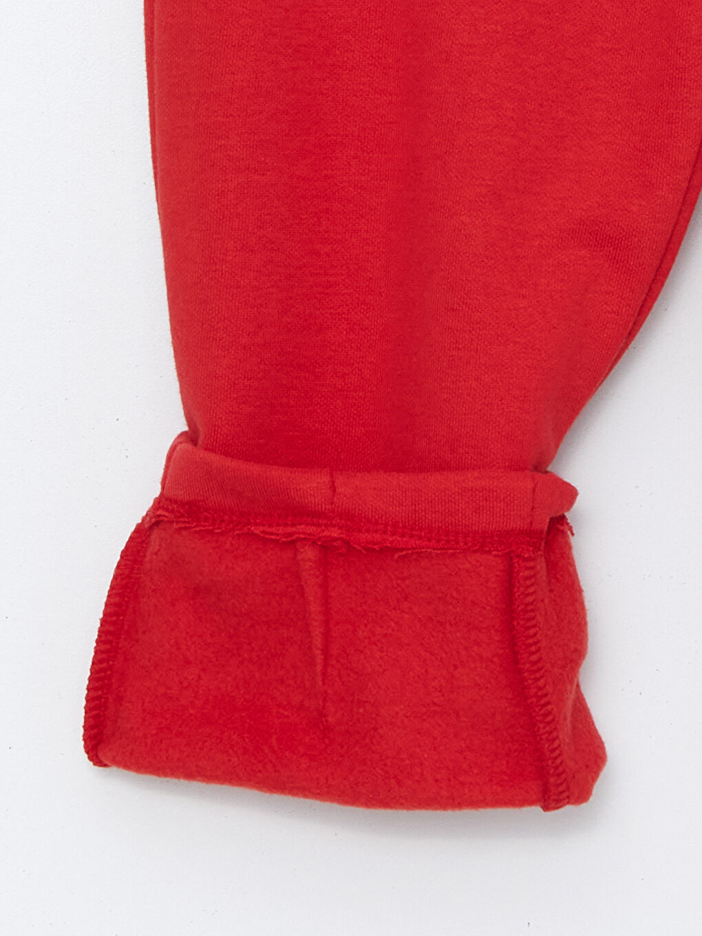 Kırmızı Beli Lastikli Kız Çocuk Jogger Eşofman Altı-2