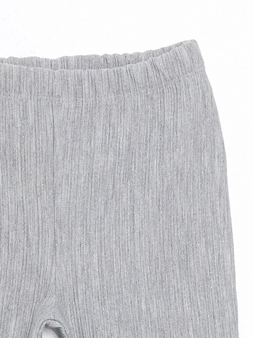 Antrasit Beli Lastikli İspanyol Paça Kız Çocuk Tayt-2