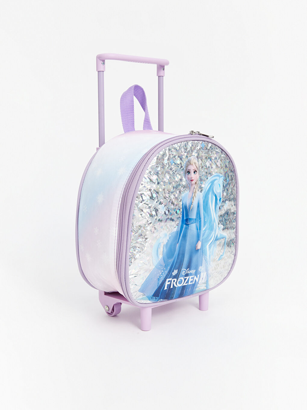 LCW ACCESSORIES Soğuk Mavi Frozen Baskılı Kız Çocuk Çekçekli Çanta - 1