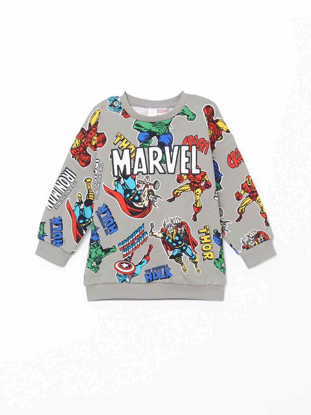 LCW Kids Bej Spiderman Baskılı Erkek Çocuk Sweatshirt 2'li - 4