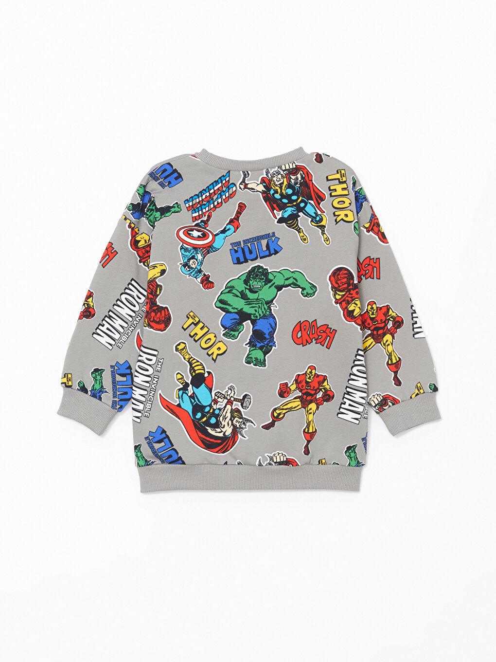 LCW Kids Bej Spiderman Baskılı Erkek Çocuk Sweatshirt 2'li - 6