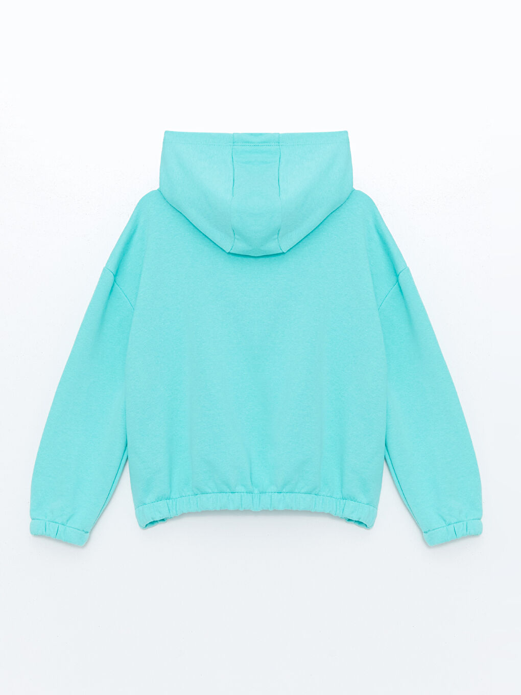 LCW ECO Nane Yeşili Kapüşonlu Kız Çocuk Sweatshirt - 1