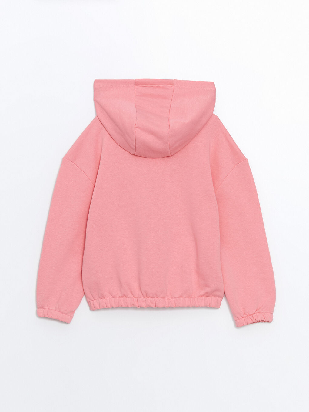 LCW ECO Pembe Kapüşonlu Kız Çocuk Sweatshirt - 2