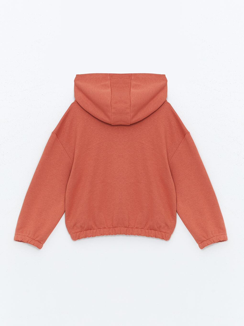 LCW ECO Kiremit Kapüşonlu Kız Çocuk Sweatshirt - 1