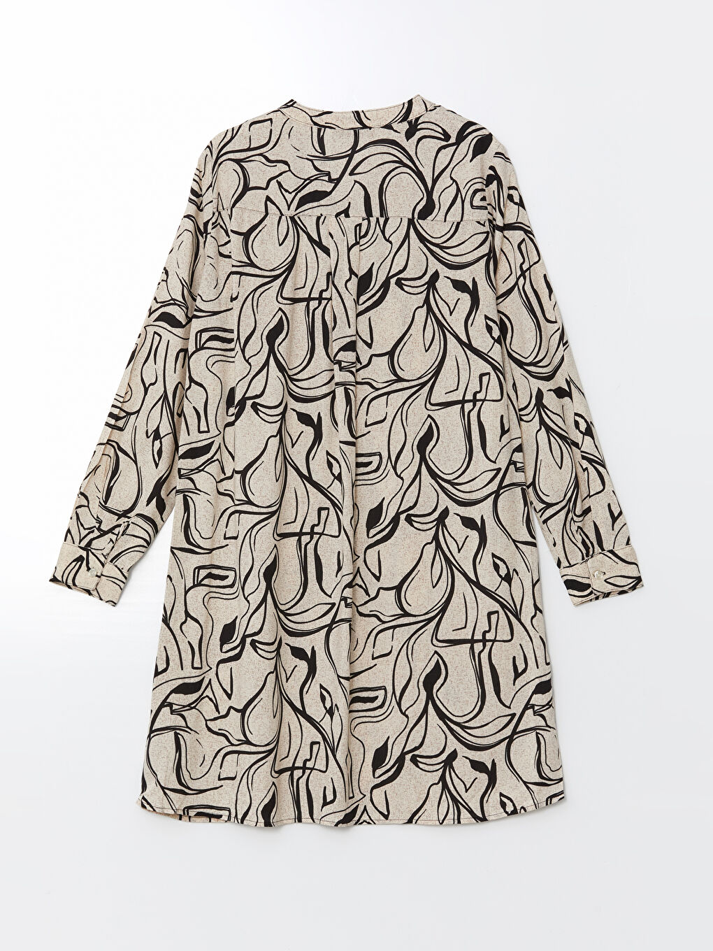 Notch Neck Patterned Women's Tunic -W4JJ21Z8-SW5