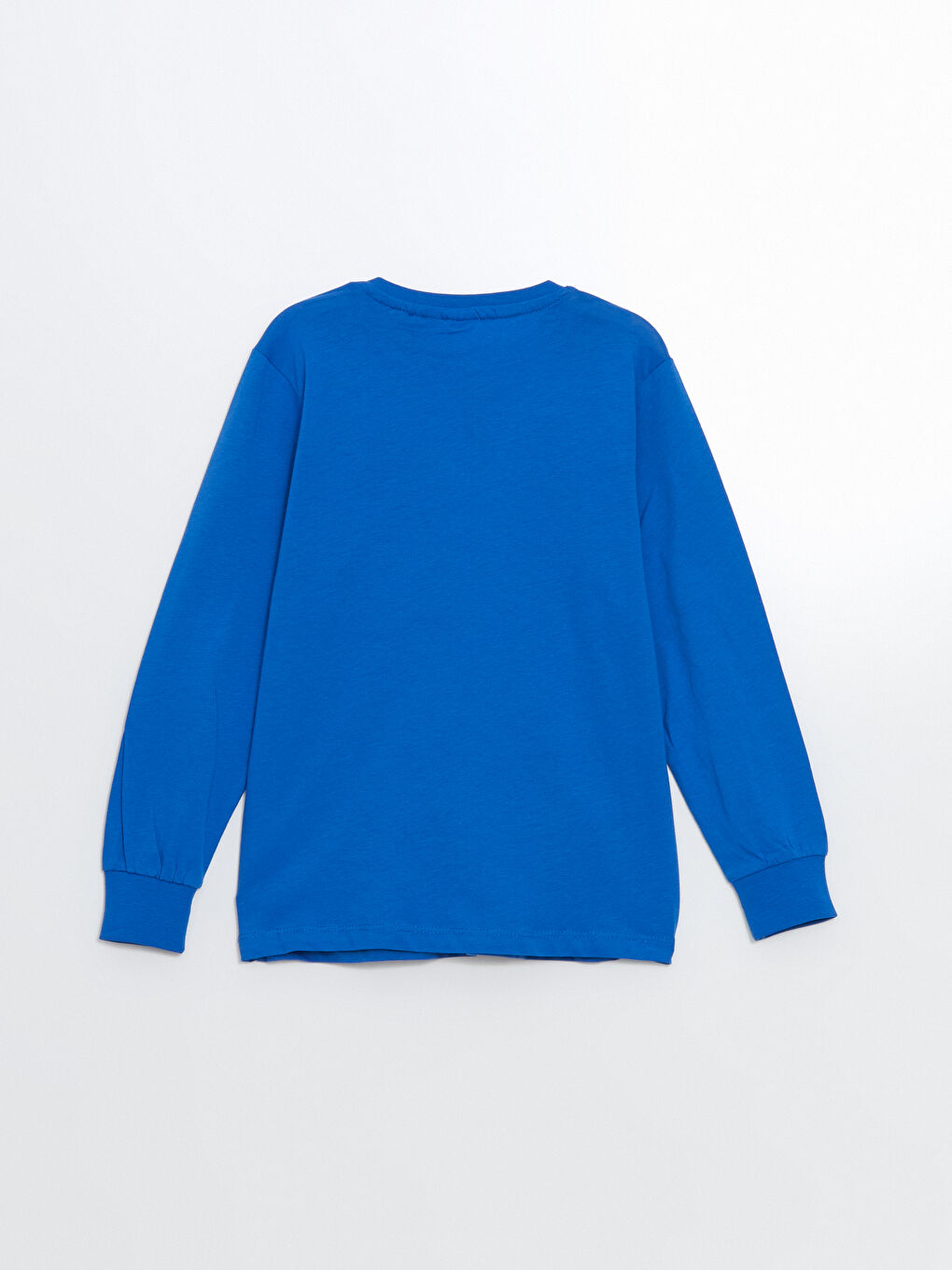 Mavi Bisiklet Yaka Barcelona Baskılı Erkek Çocuk Pijama Üst-1