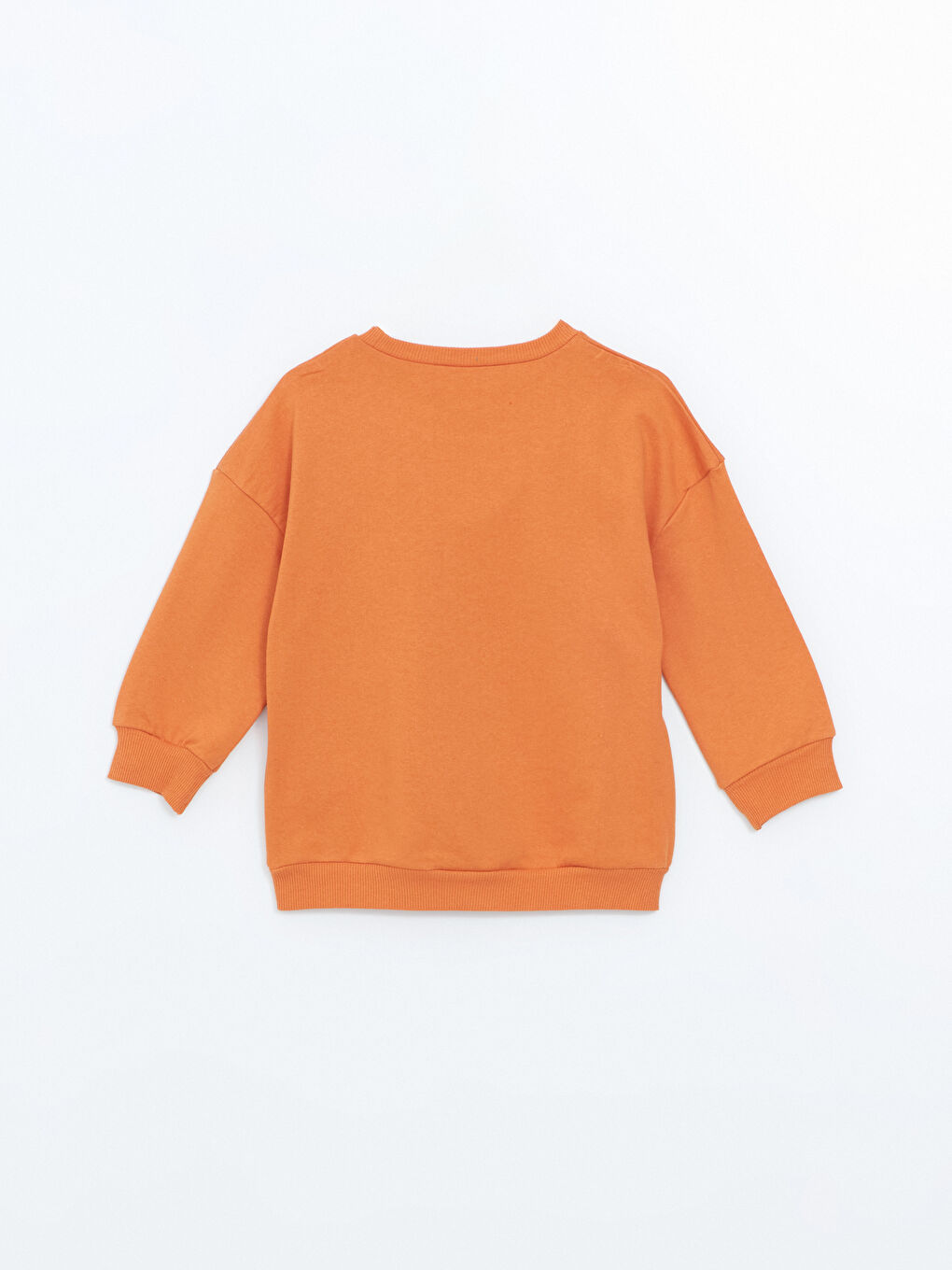 LCW ECO Turuncu Bisiklet Yaka Baskılı Erkek Çocuk Sweatshirt - 1