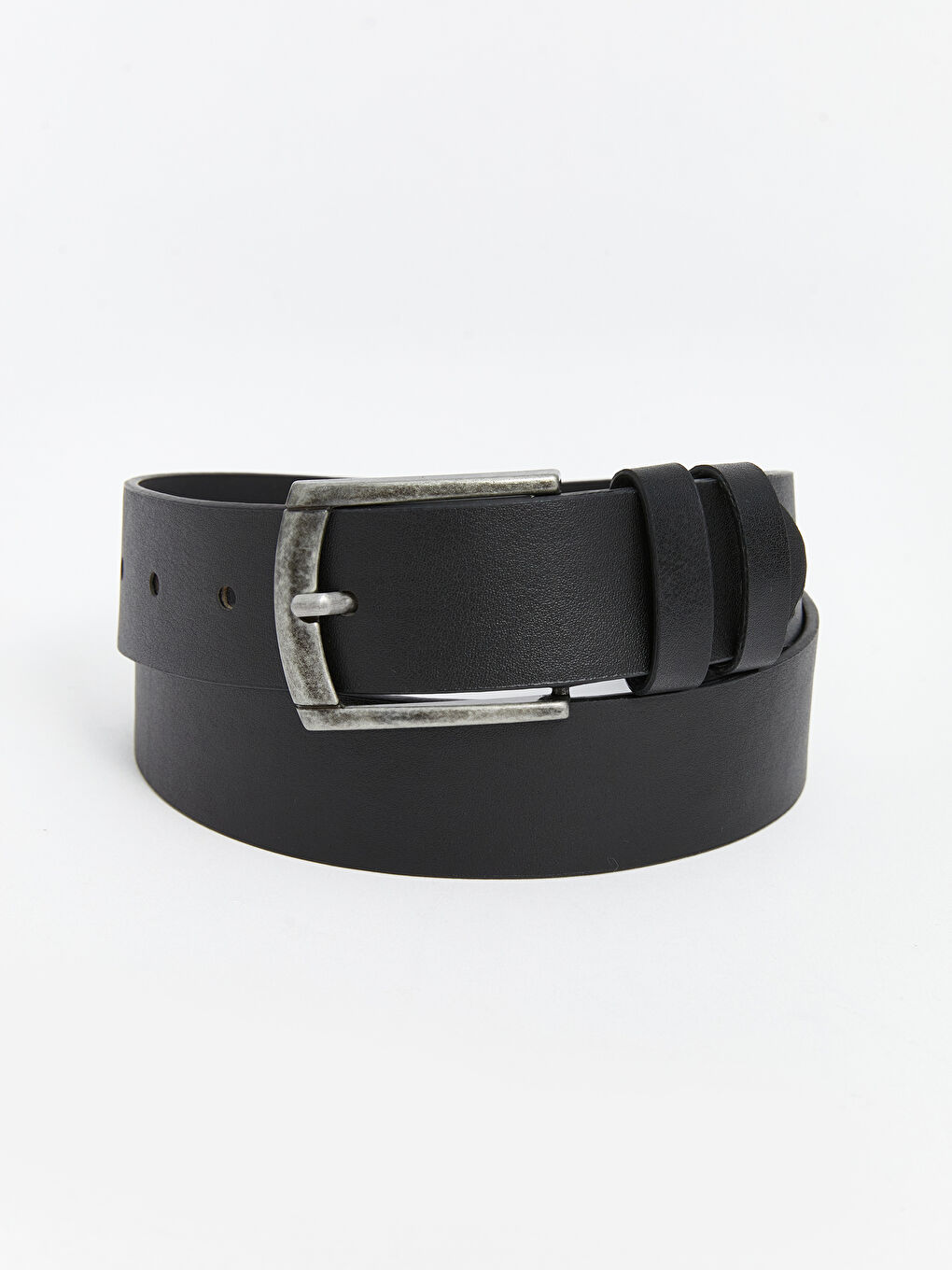 Siyah Deri Görünümlü Erkek Çocuk Kemer