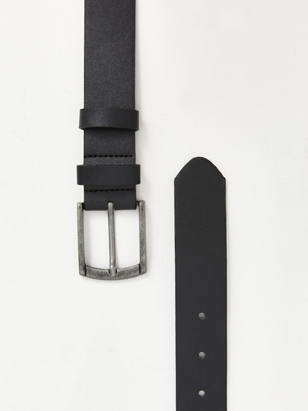 Siyah Deri Görünümlü Erkek Çocuk Kemer-2