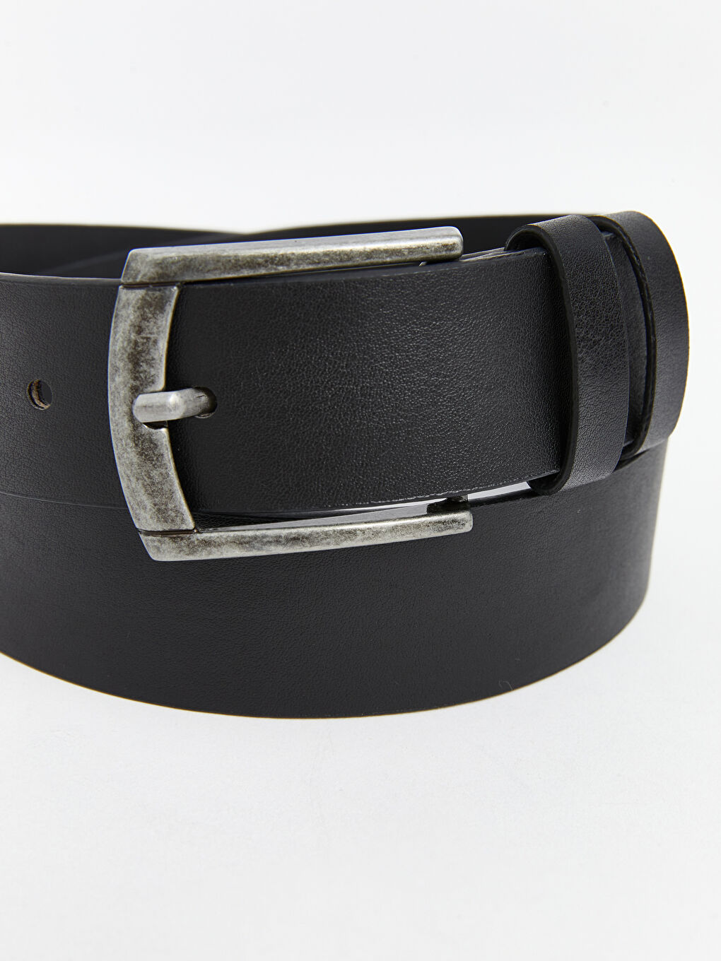 Siyah Deri Görünümlü Erkek Çocuk Kemer-3