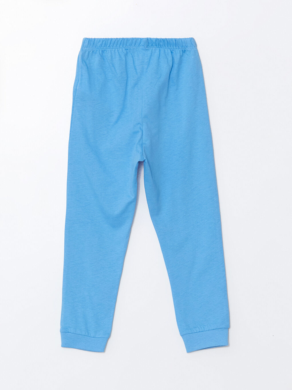 LCW ECO Mavi Bisiklet Yaka Uzun Kollu Basic Erkek Bebek Pijama Takımı - 6