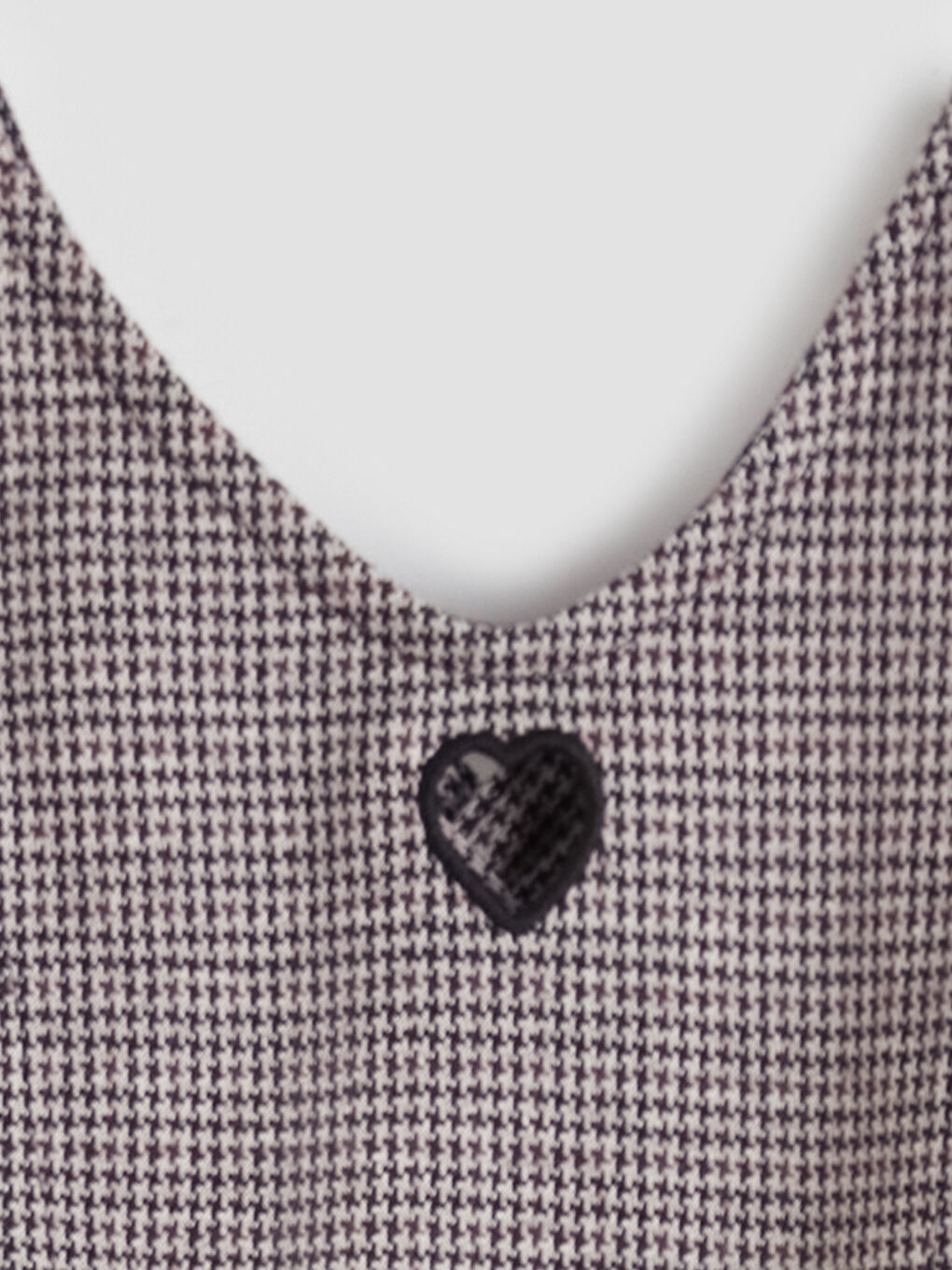 Siyah V Yaka Fiyonk Detaylı Kız Çocuk Salopet Elbise-2