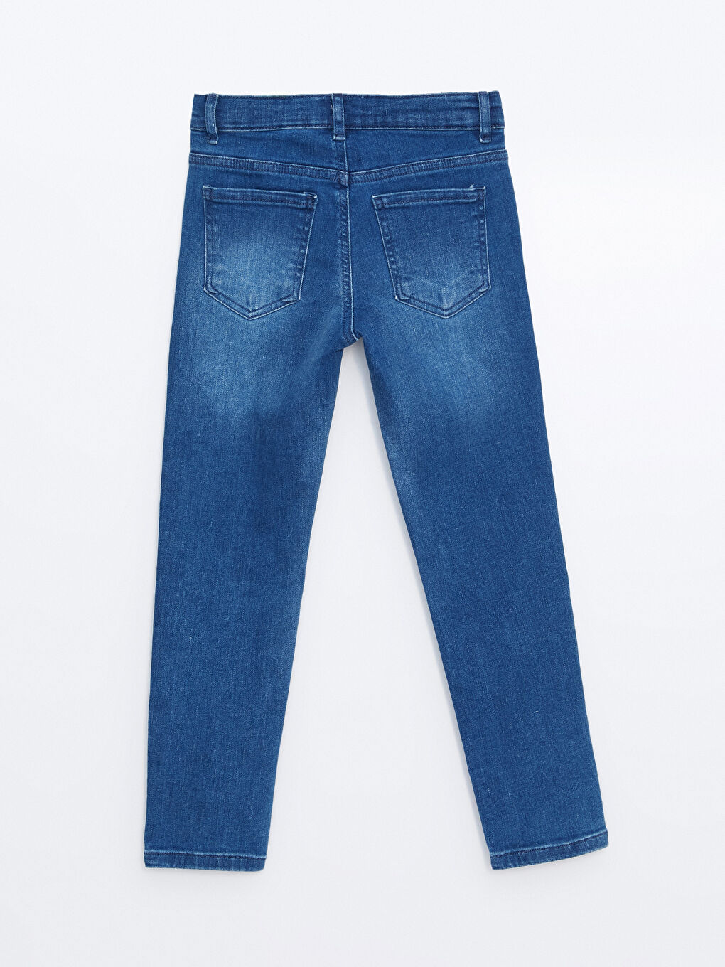 LCW ECO İndigo Beli Ayarlanabilir Lastikli Erkek Çocuk Jean Pantolon - 2