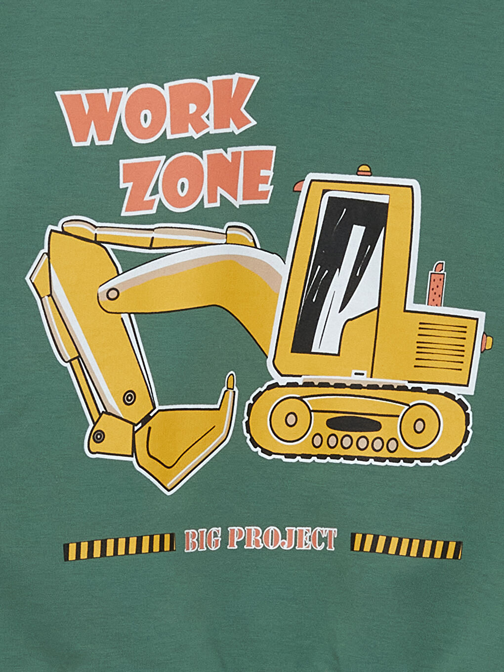 Haki Bisiklet Yaka Baskılı Erkek Bebek Eşofman Takım-2