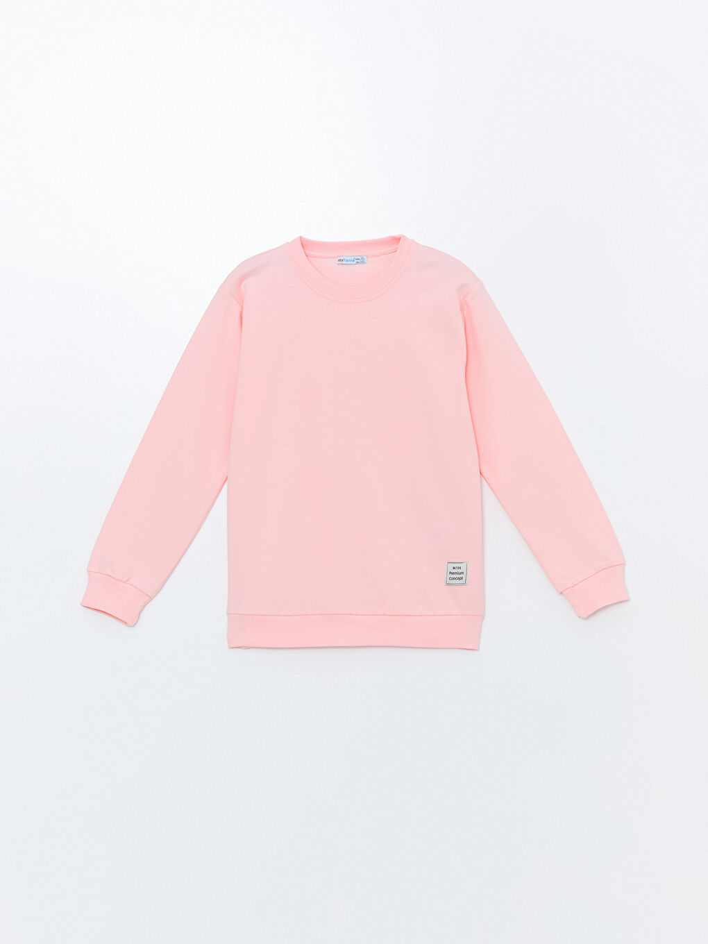 Myhanne Pembe Bisiklet Yaka Kız Çocuk Sweatshirt - 2