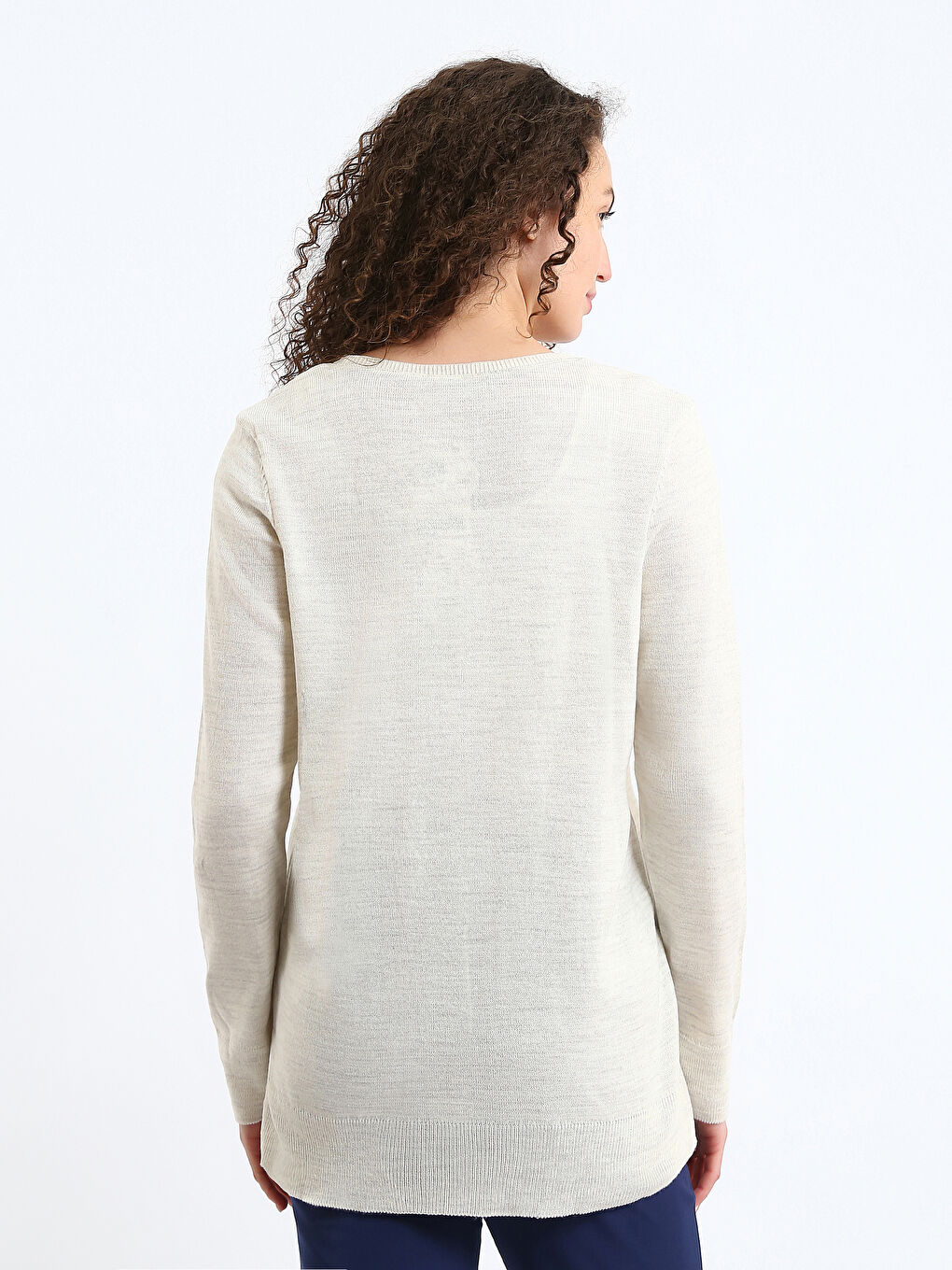 Crew Neck Women's Knitwear Sweater-4