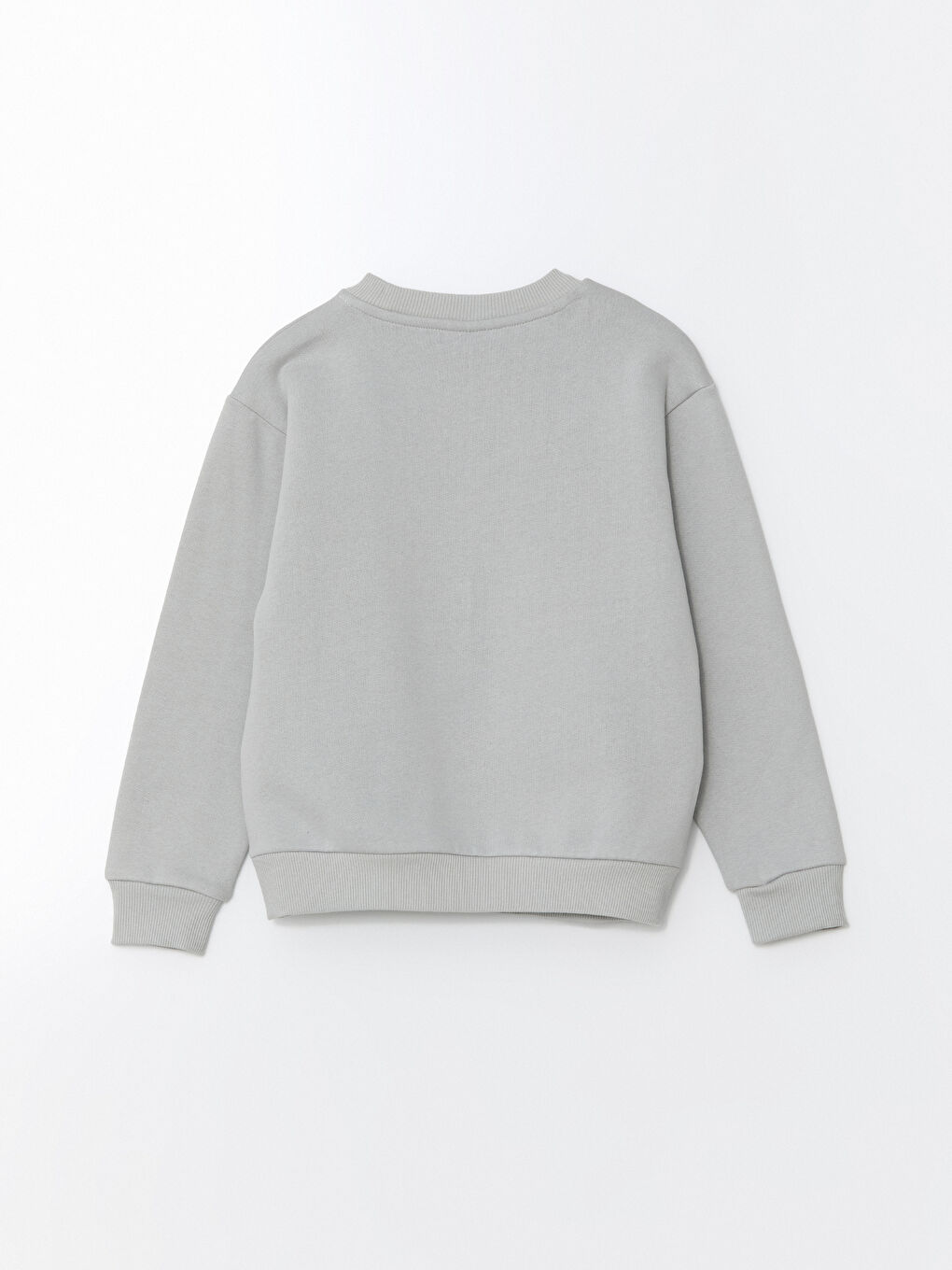 LCW ECO Gri Bisiklet Yaka Erkek Çocuk Sweatshirt - 2