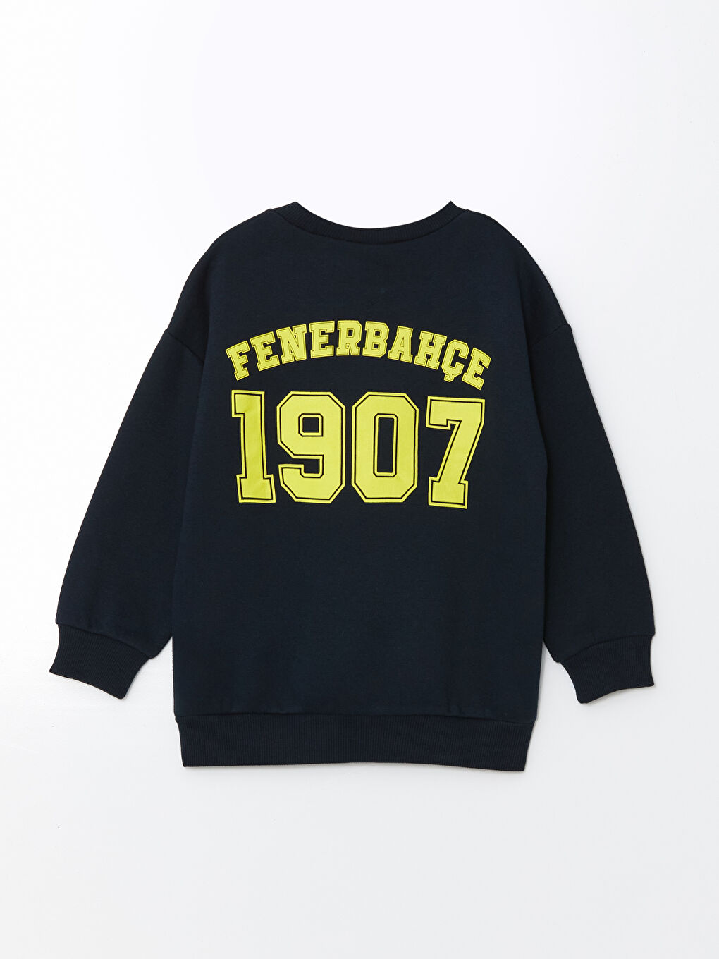Lacivert Bisiklet Yaka Fenerbahçe Baskılı Erkek Bebek Sweatshirt-4