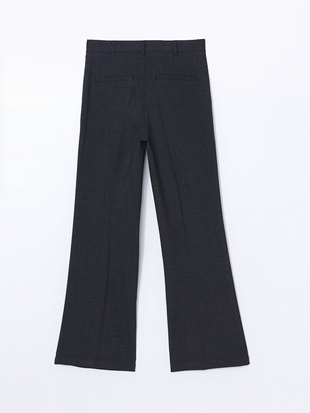 Standard Fit Plaid Women's Trousers-5