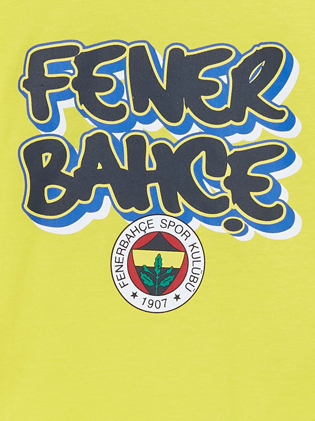 LCW baby Canlı Sarı Bisiklet Yaka Fenerbahçe Baskılı Erkek Bebek Sweatshirt ve Eşofman Alt 2'li Takım - 2