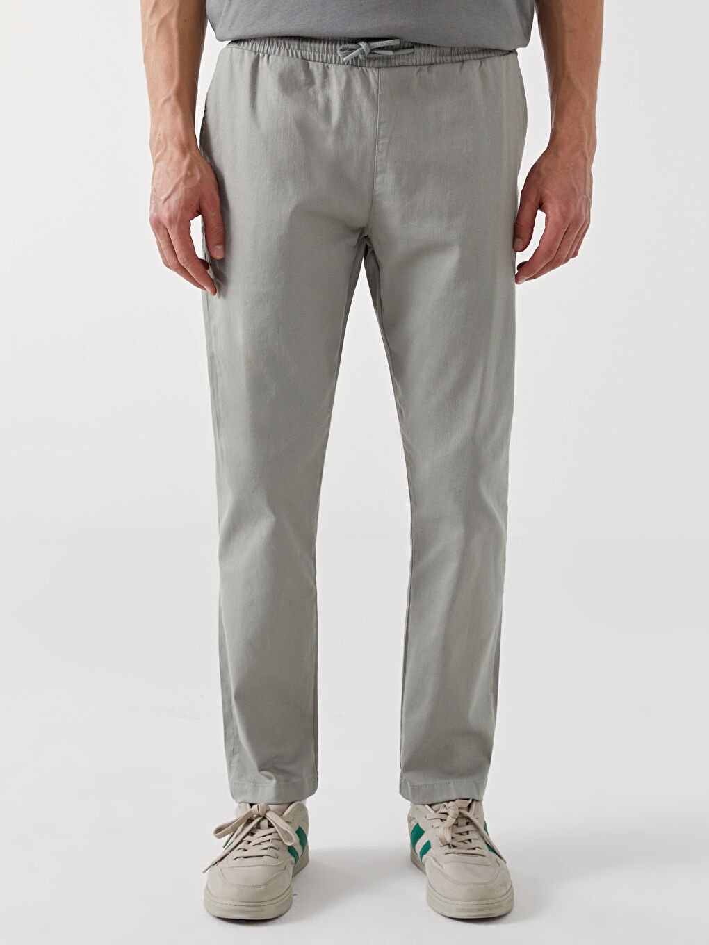 LCW ECO Mavi Slim Fit Gabardin Erkek Pantolon - 1