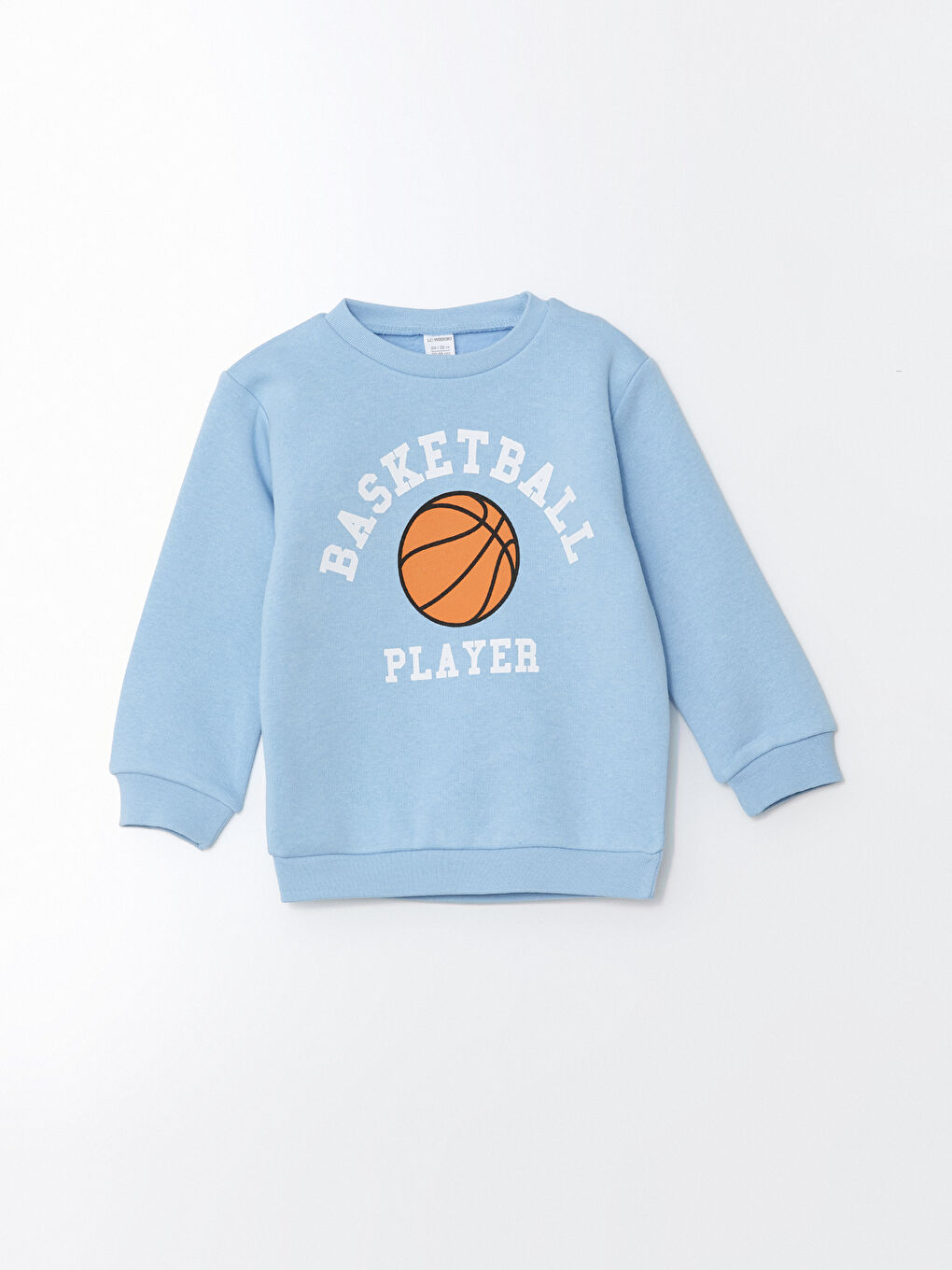 LCW baby Açık Mavi Baskılı Erkek Bebek Sweatshirt ve Eşofman Alt 2'li Takım - 1