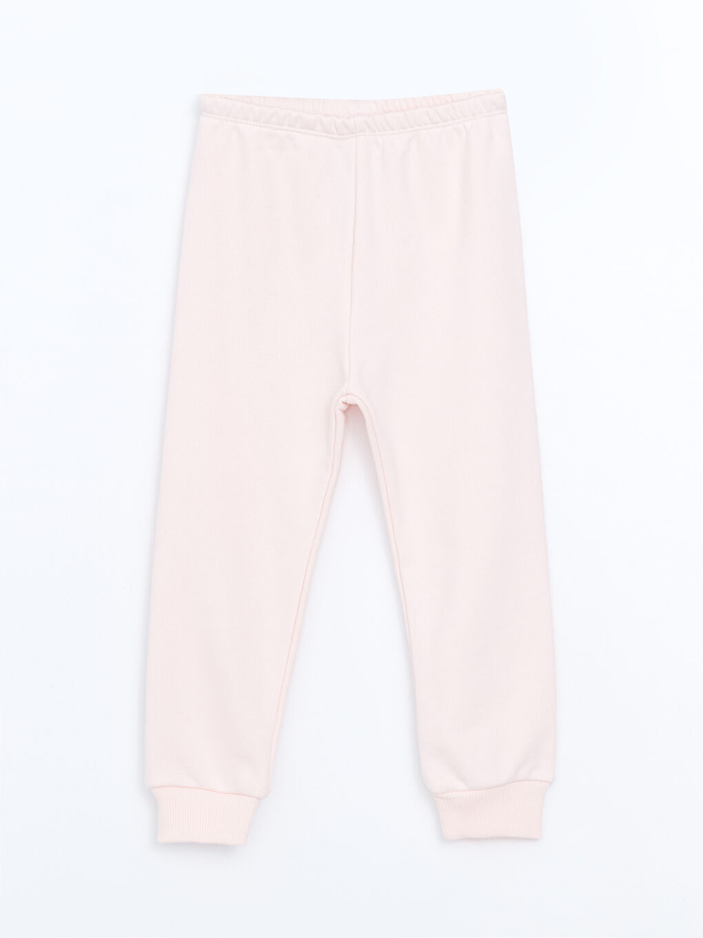 Pembe Beli Lastikli Kalın Kız Çocuk Jogger Eşofman Alt