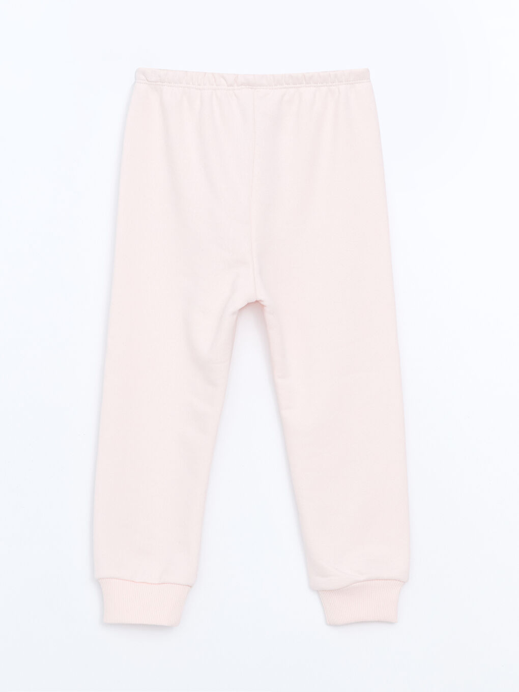 Pembe Beli Lastikli Kalın Kız Çocuk Jogger Eşofman Alt-1