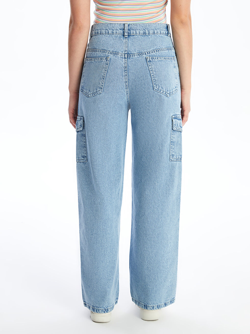 LCW Vision Slim Fit Women's Cargo Jeans -W4JS37Z8-V45