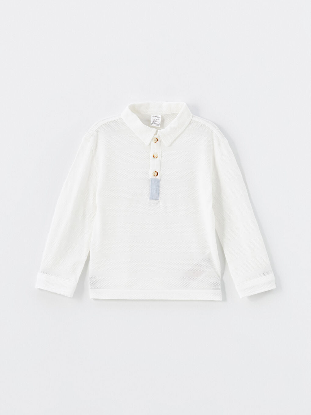 Ekru Polo Yaka Erkek Bebek Tişört