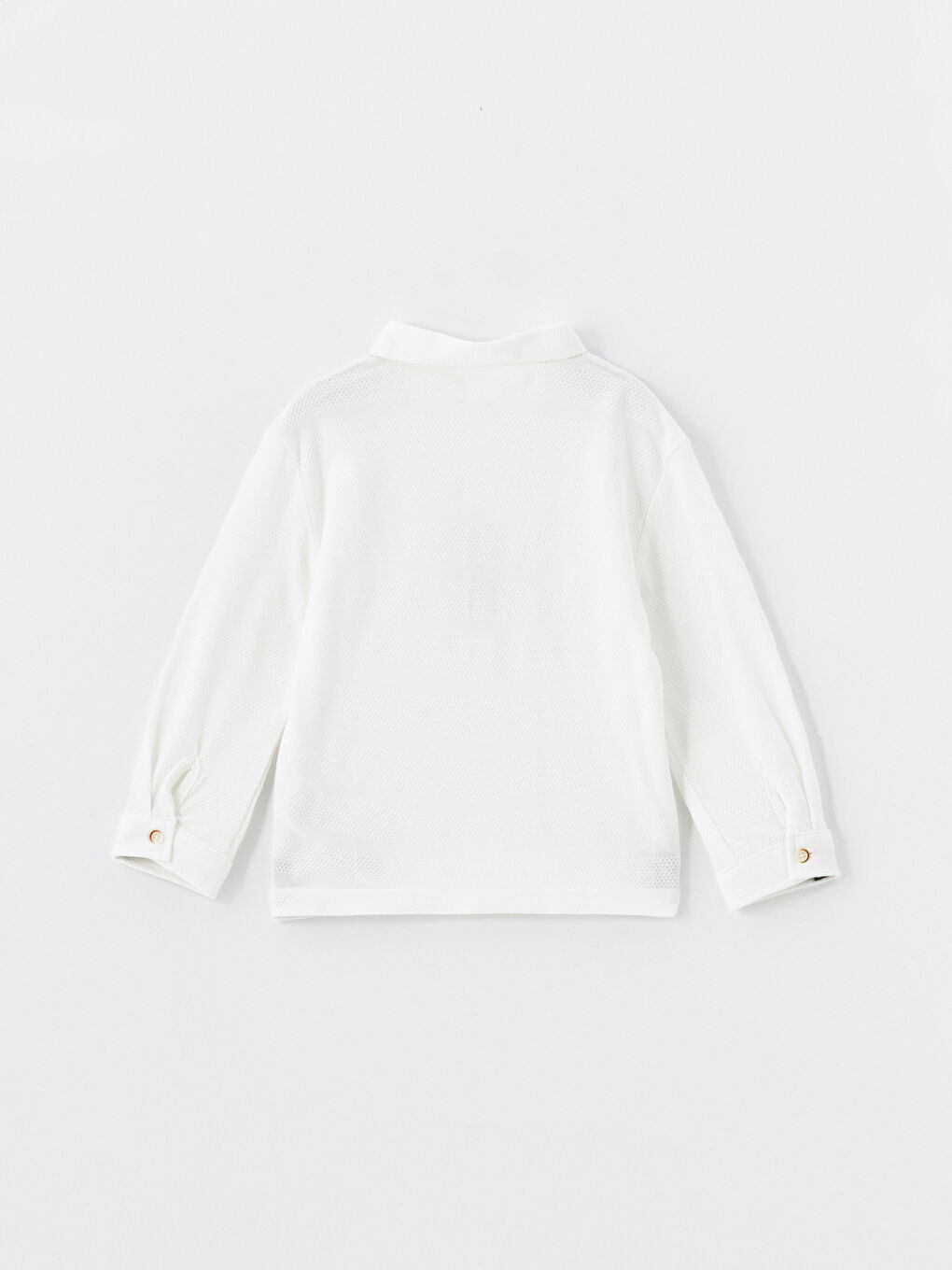 Ekru Polo Yaka Erkek Bebek Tişört-2