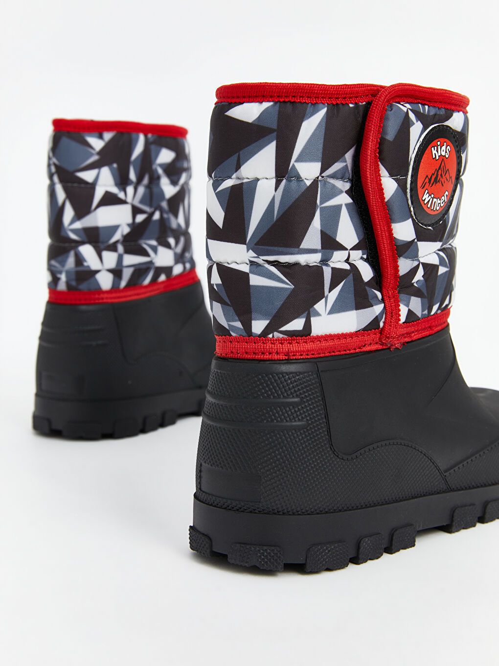 Siyah Baskılı Cırt Cırtlı Erkek Çocuk Bot-4