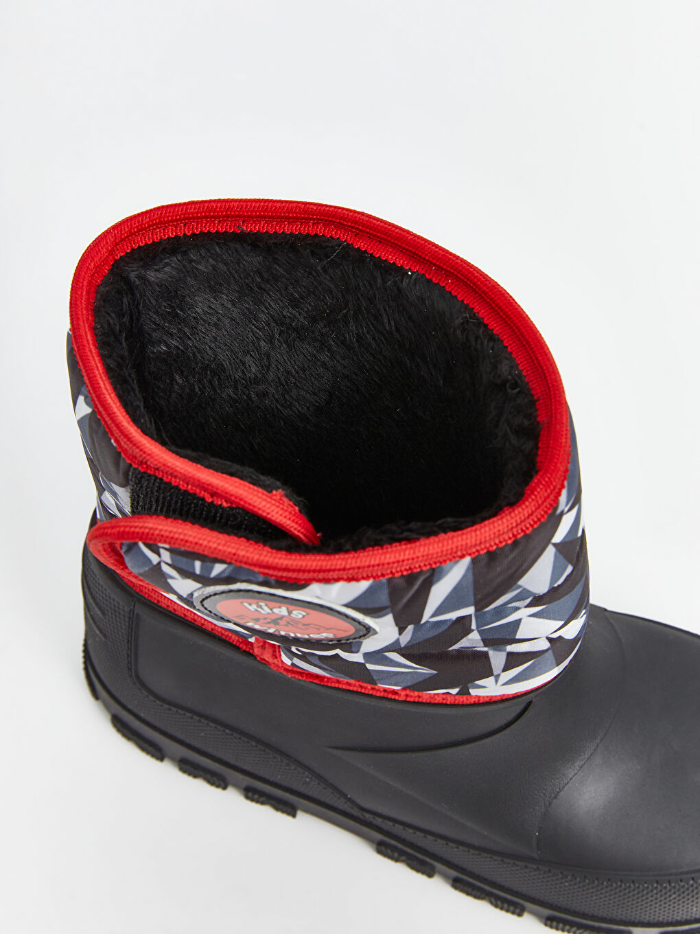 Siyah Baskılı Cırt Cırtlı Erkek Çocuk Bot-5