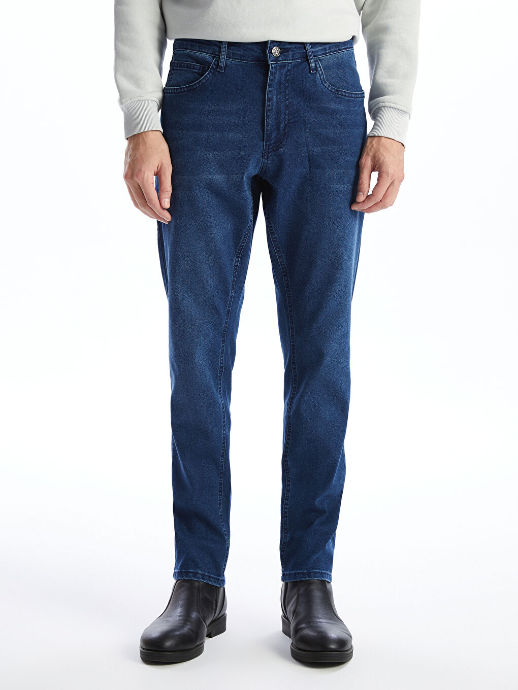 LCW ECO Orta İndigo Rodeo 750 Slim Fit Erkek Jean Pantolon - 1