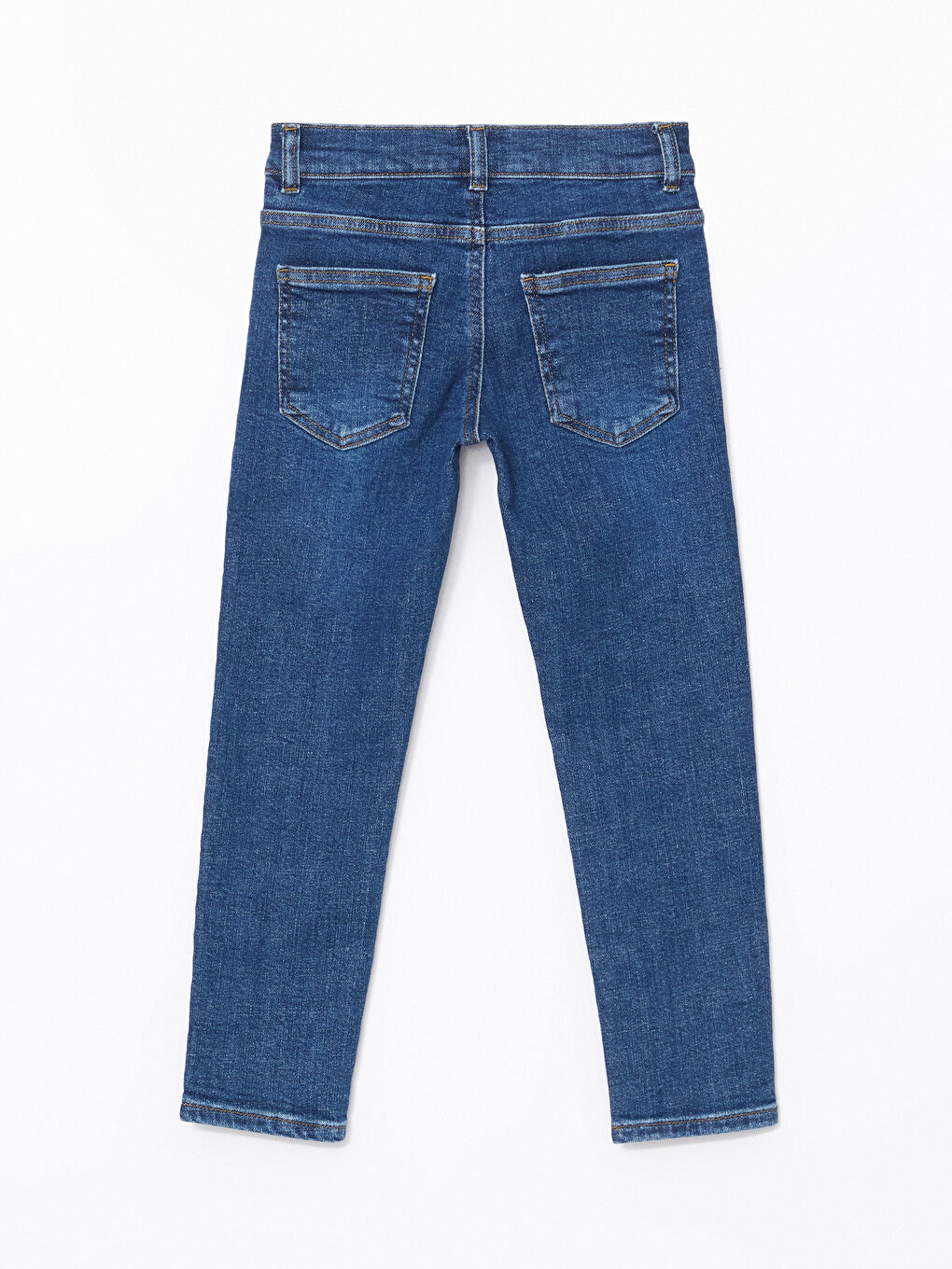 LCW ECO İndigo Beli Ayarlanabilir Lastikli Erkek Çocuk Jean Pantolon - 1